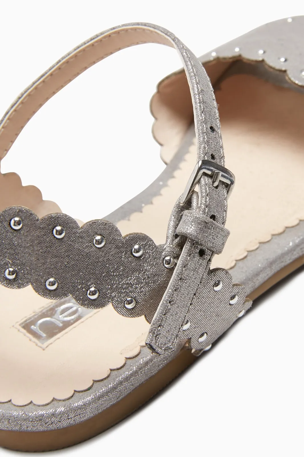 Next Silver Girls Sandals