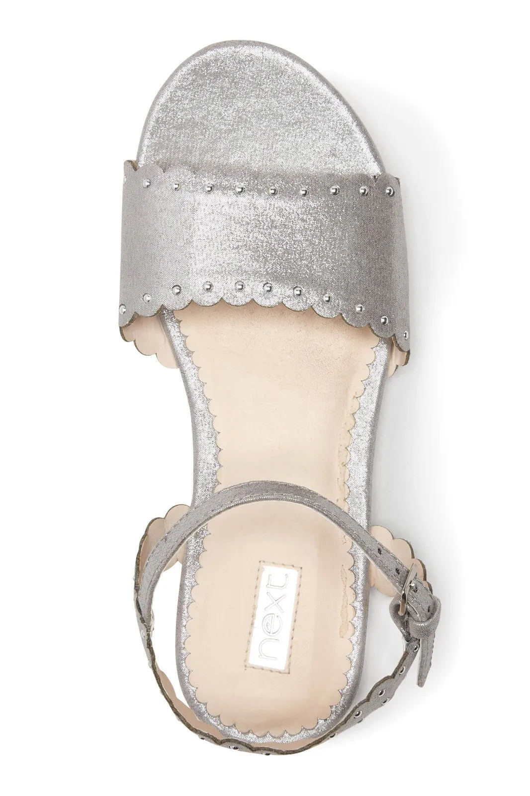 Next Silver Girls Sandals