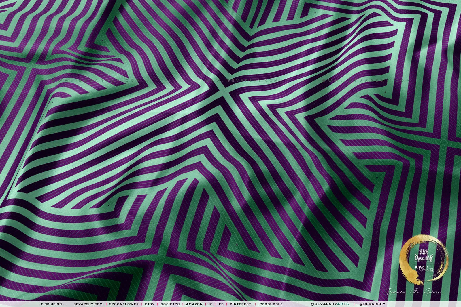 Optical Striped Upholstery Fabric 3meter 4 Colors & 12 Furnishing Fabrics Abstract Fabric By the Yard | D20098