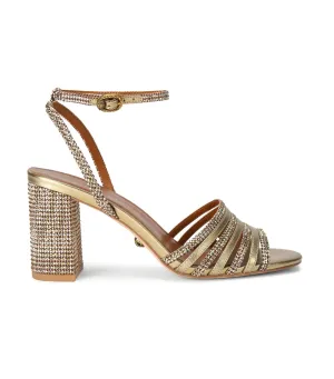 Pierra Block Sandal Bronze