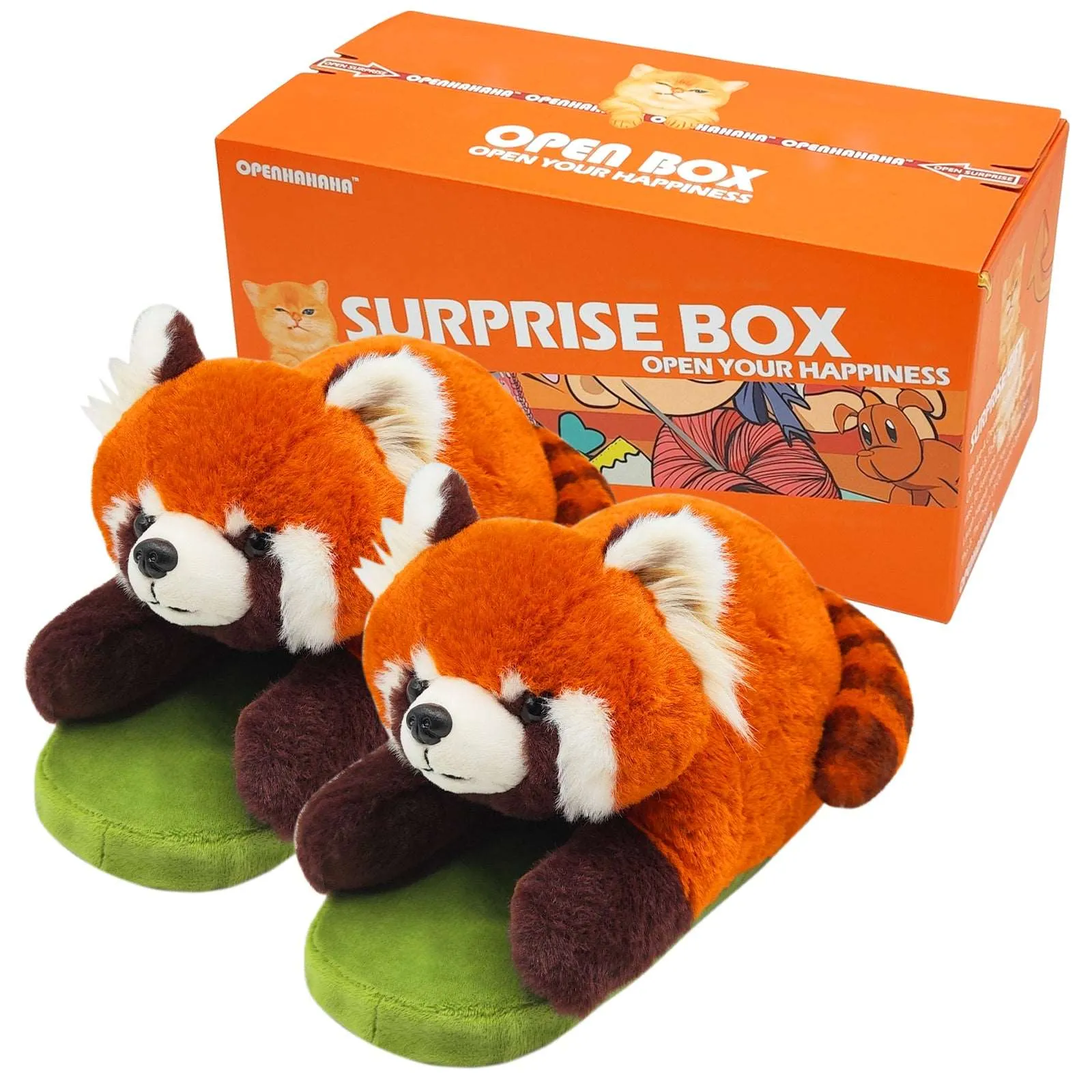 Red Panda Slippers