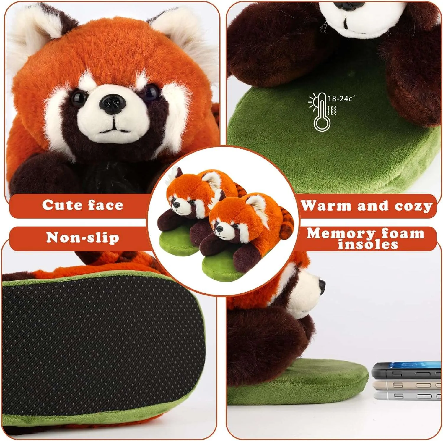 Red Panda Slippers