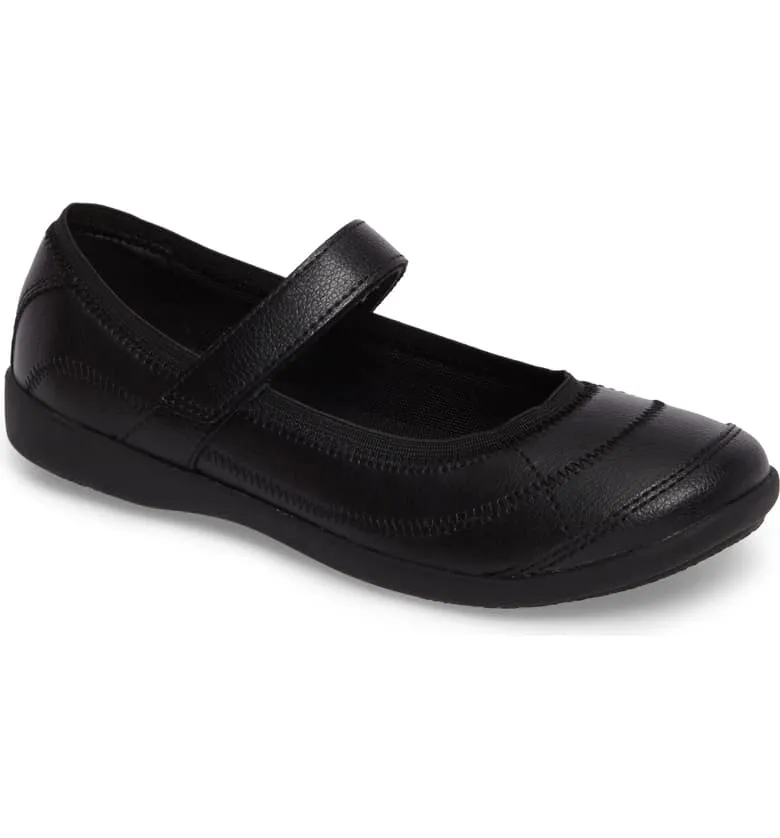 Reese Kid's Mary Jane - Black Leather