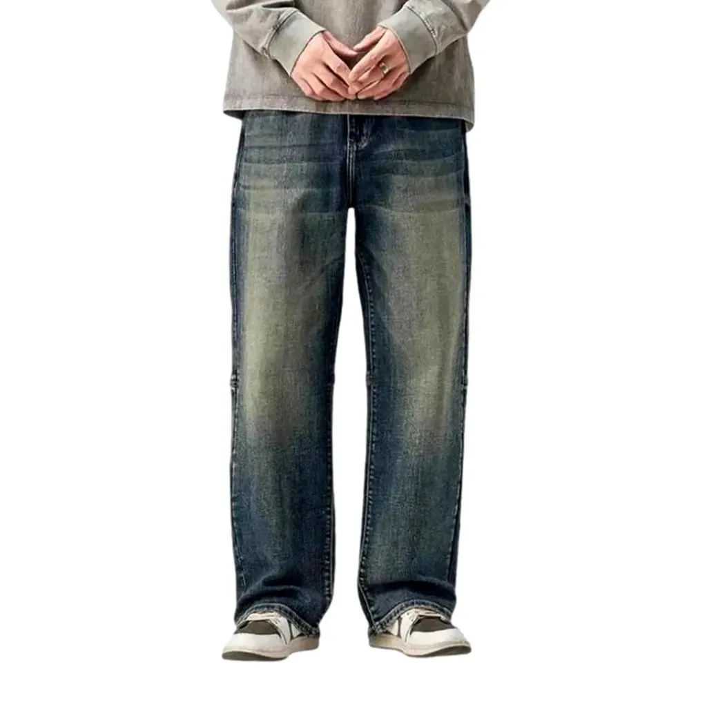 Retro baggy style men's jeans