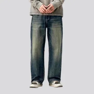 Retro baggy style men's jeans