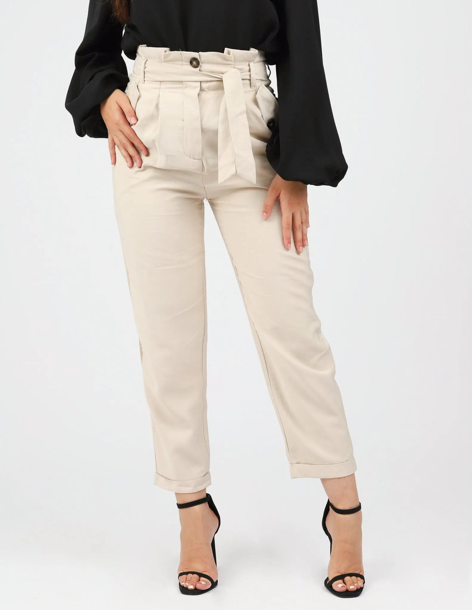 Ruffle Top Button Pants