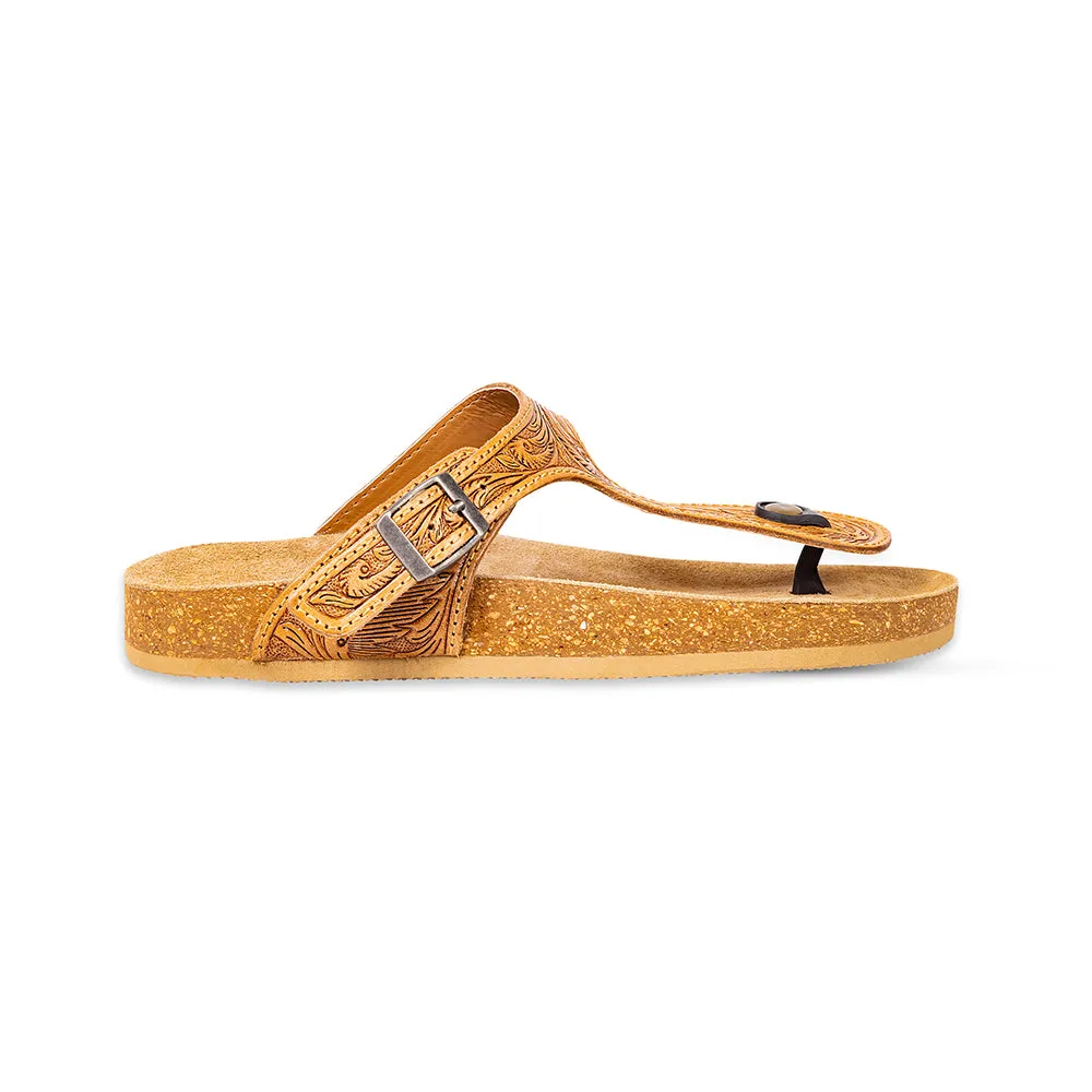 Sadie Mesa Hand-Tooled Sandals