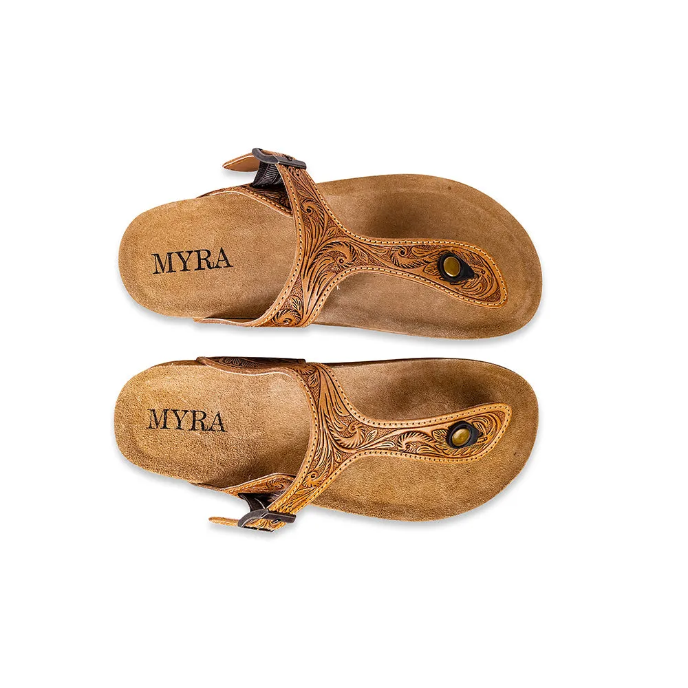 Sadie Mesa Hand-Tooled Sandals