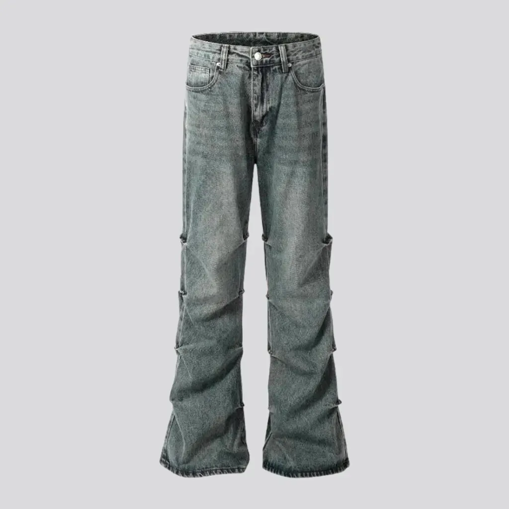 Sanded baggy 90s men's jeans