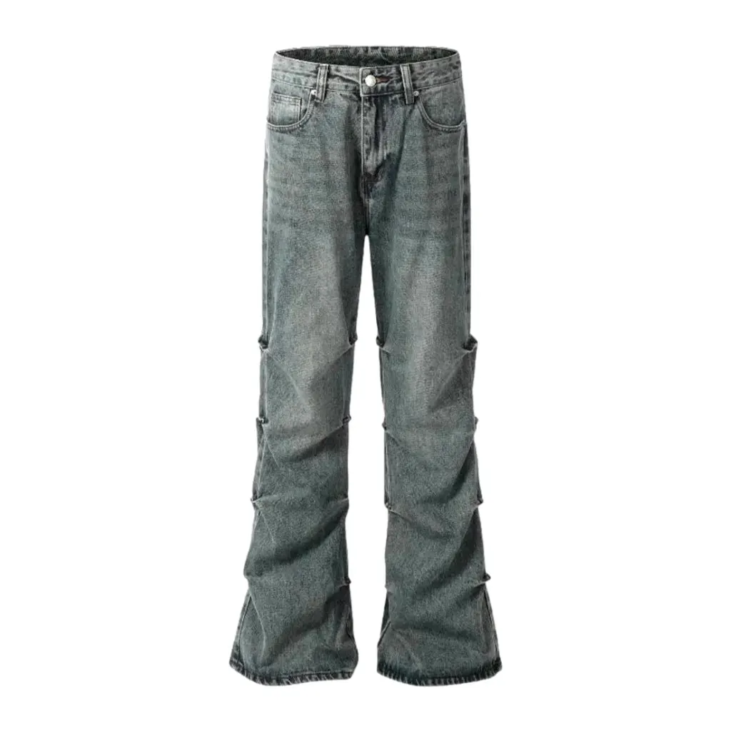 Sanded baggy 90s men's jeans