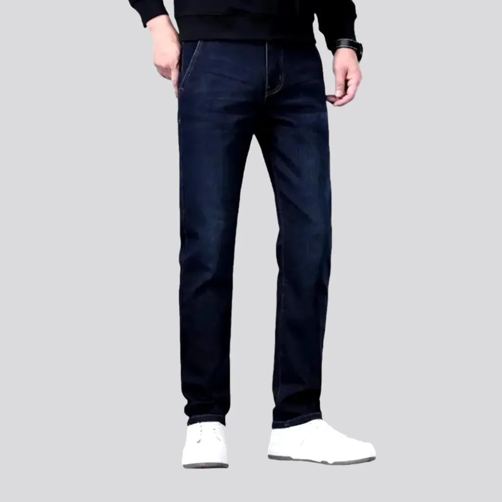 Slim fit high rise men's jeans