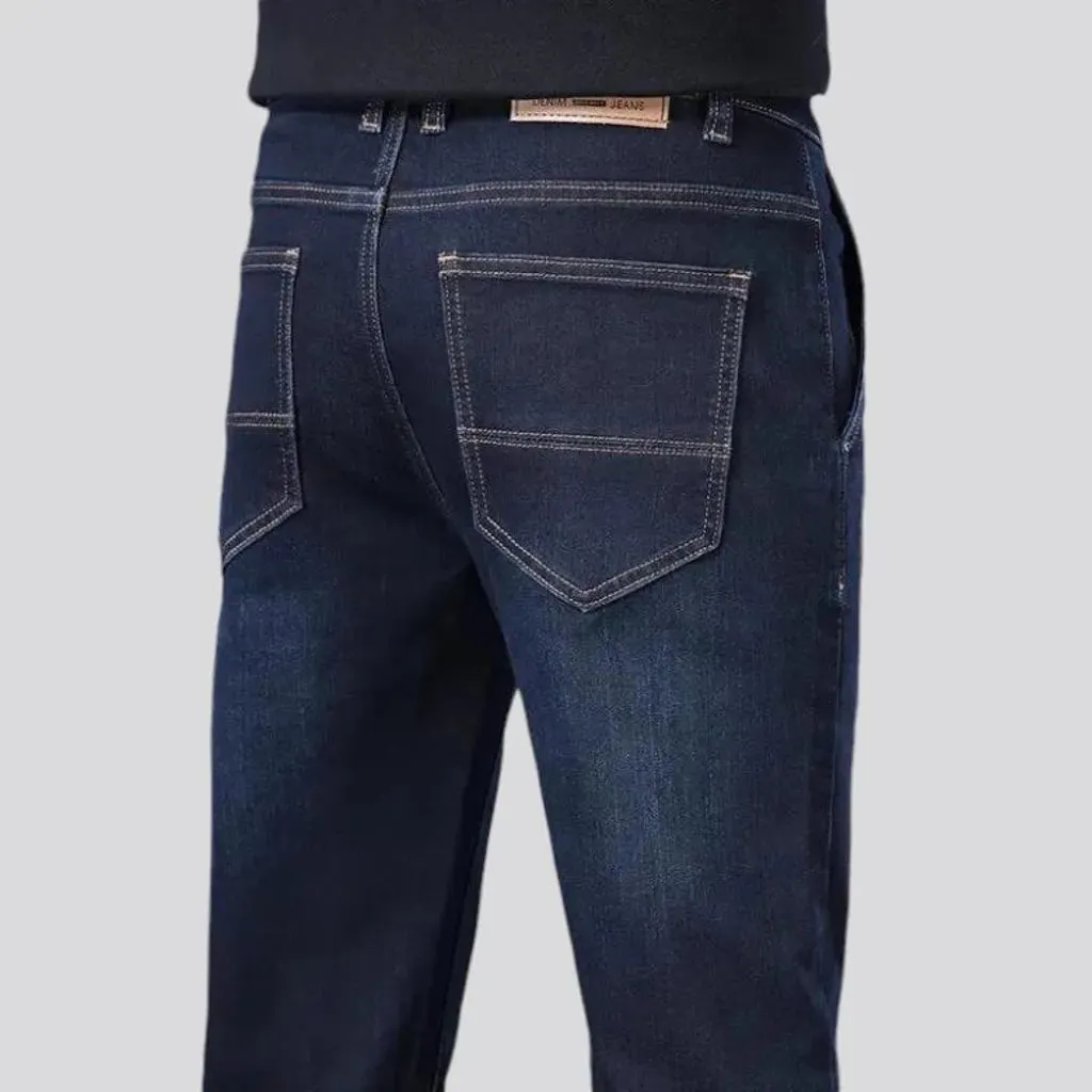 Slim fit high rise men's jeans