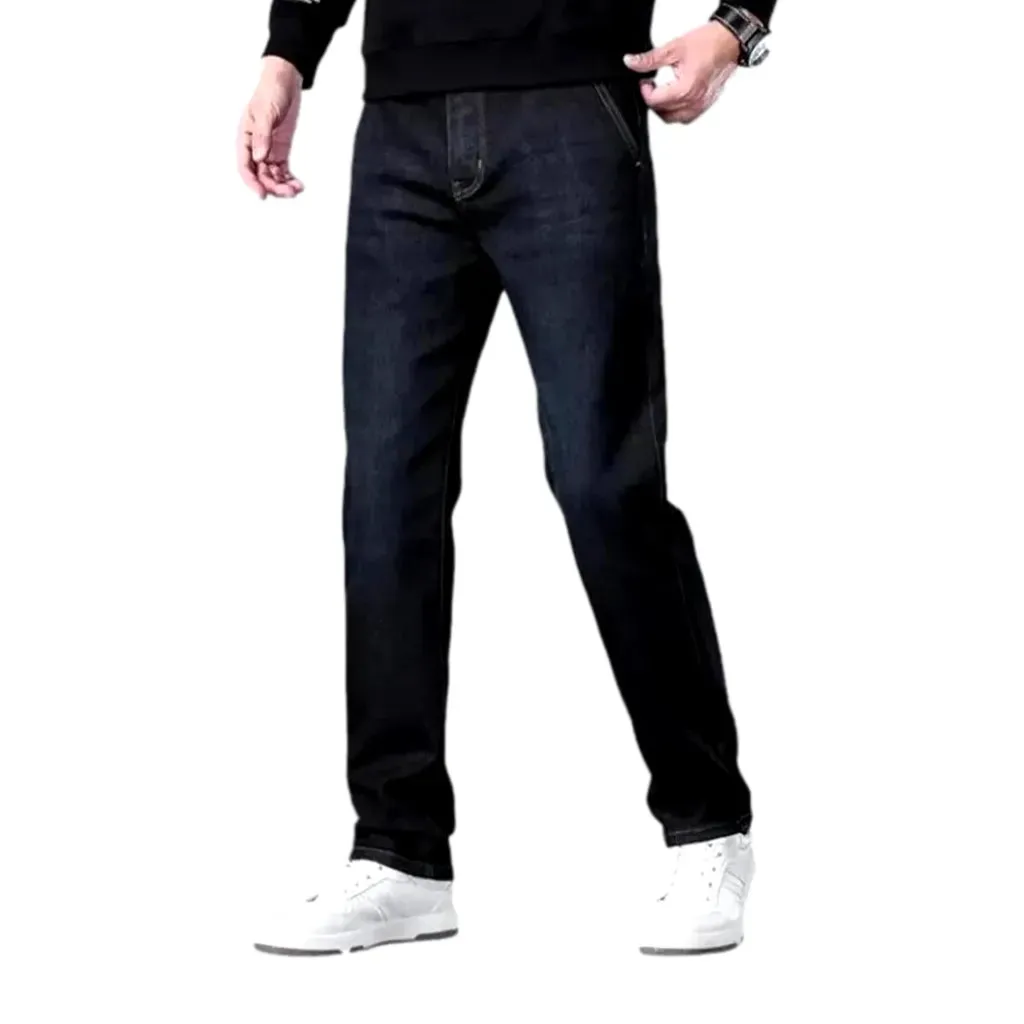 Slim fit high rise men's jeans