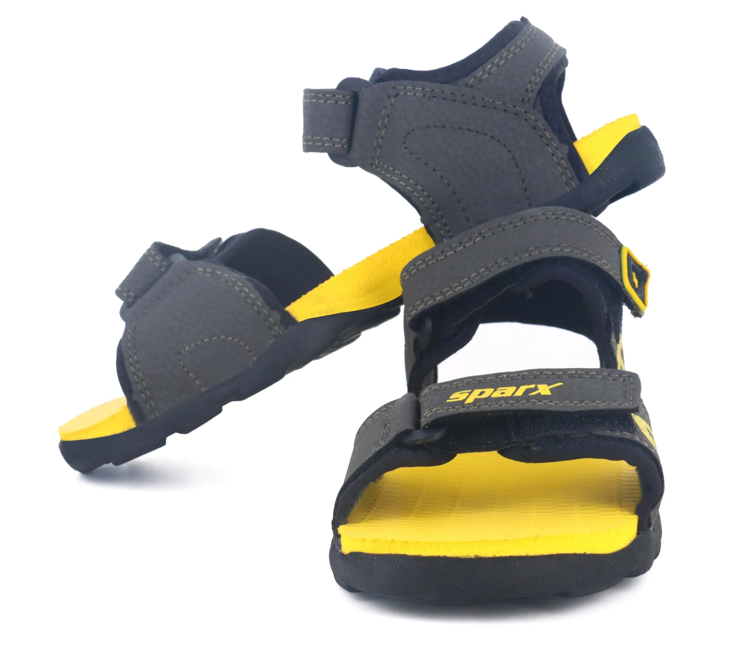 Sparx mens SS 702 | Latest, Daily Use, Stylish Floaters | Yellow Sport Sandal - 7 UK (SS 702)