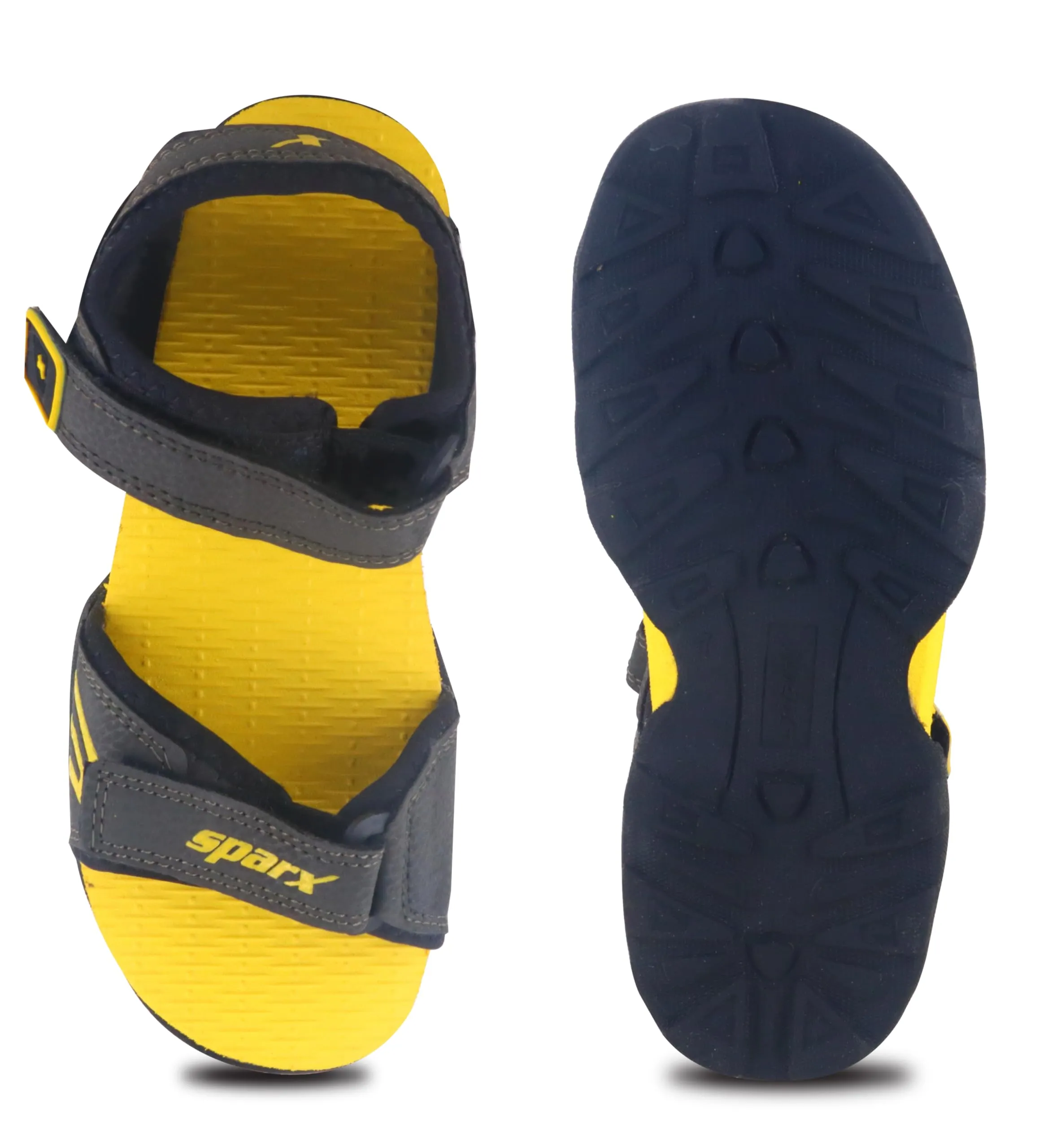 Sparx mens SS 702 | Latest, Daily Use, Stylish Floaters | Yellow Sport Sandal - 7 UK (SS 702)