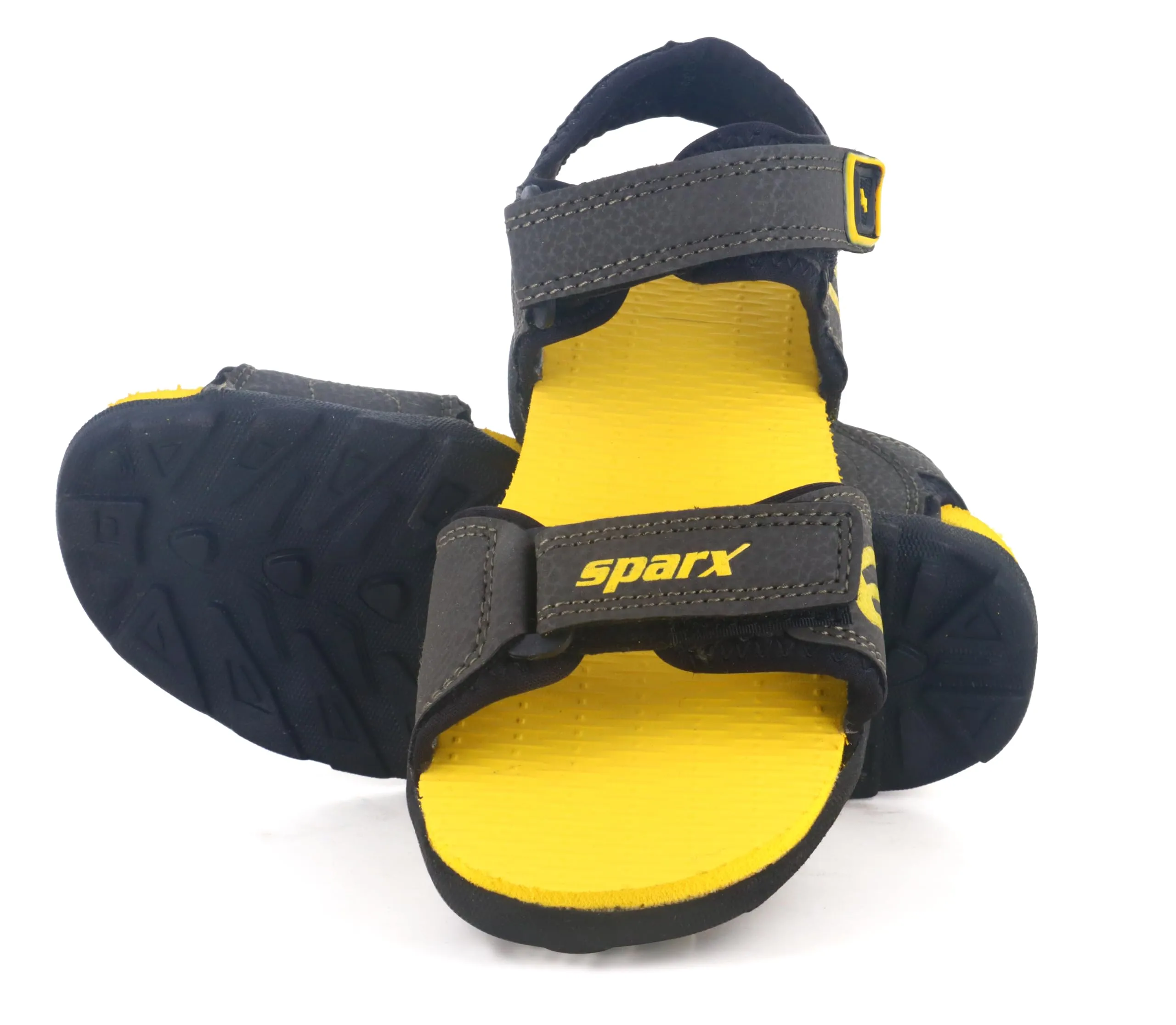 Sparx mens SS 702 | Latest, Daily Use, Stylish Floaters | Yellow Sport Sandal - 7 UK (SS 702)