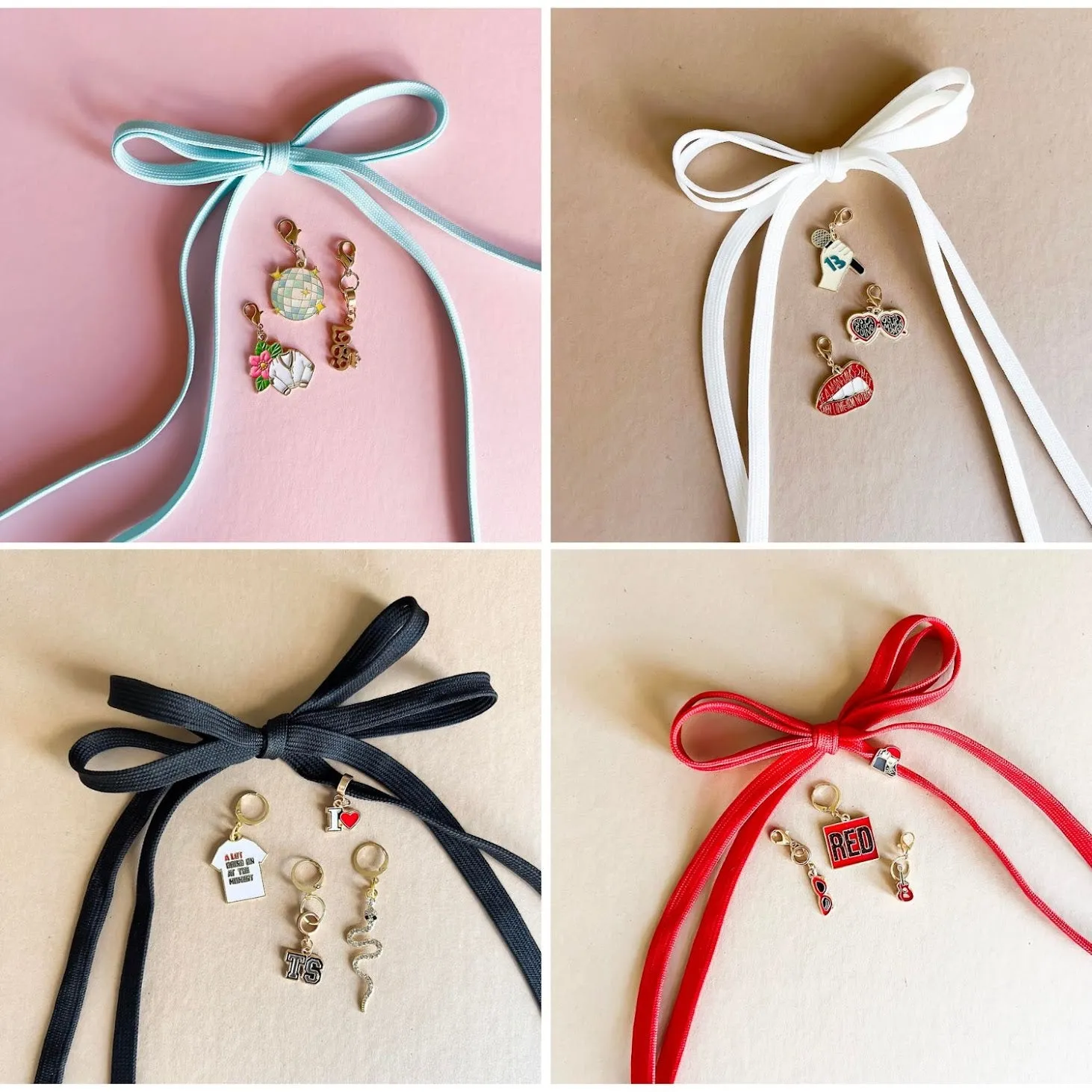 Swiftie-Inspired Shoelace Charm Sets – Taylor-Inspired Shoe Accessories