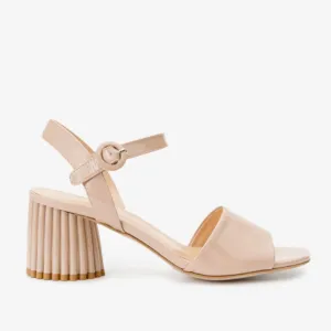 The Bamba Cream Patent Leather Women Sandal