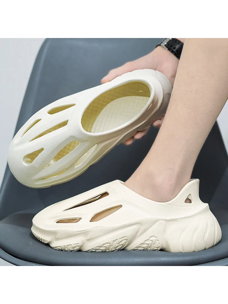 Thick-Sole Shock-Absorbing Rebound-Resistant Anti-Slip Breathable Beach Slipper&Sandals