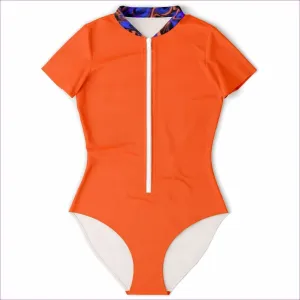 Trip Premium Women's Short Sleeve Zip Bodysuit