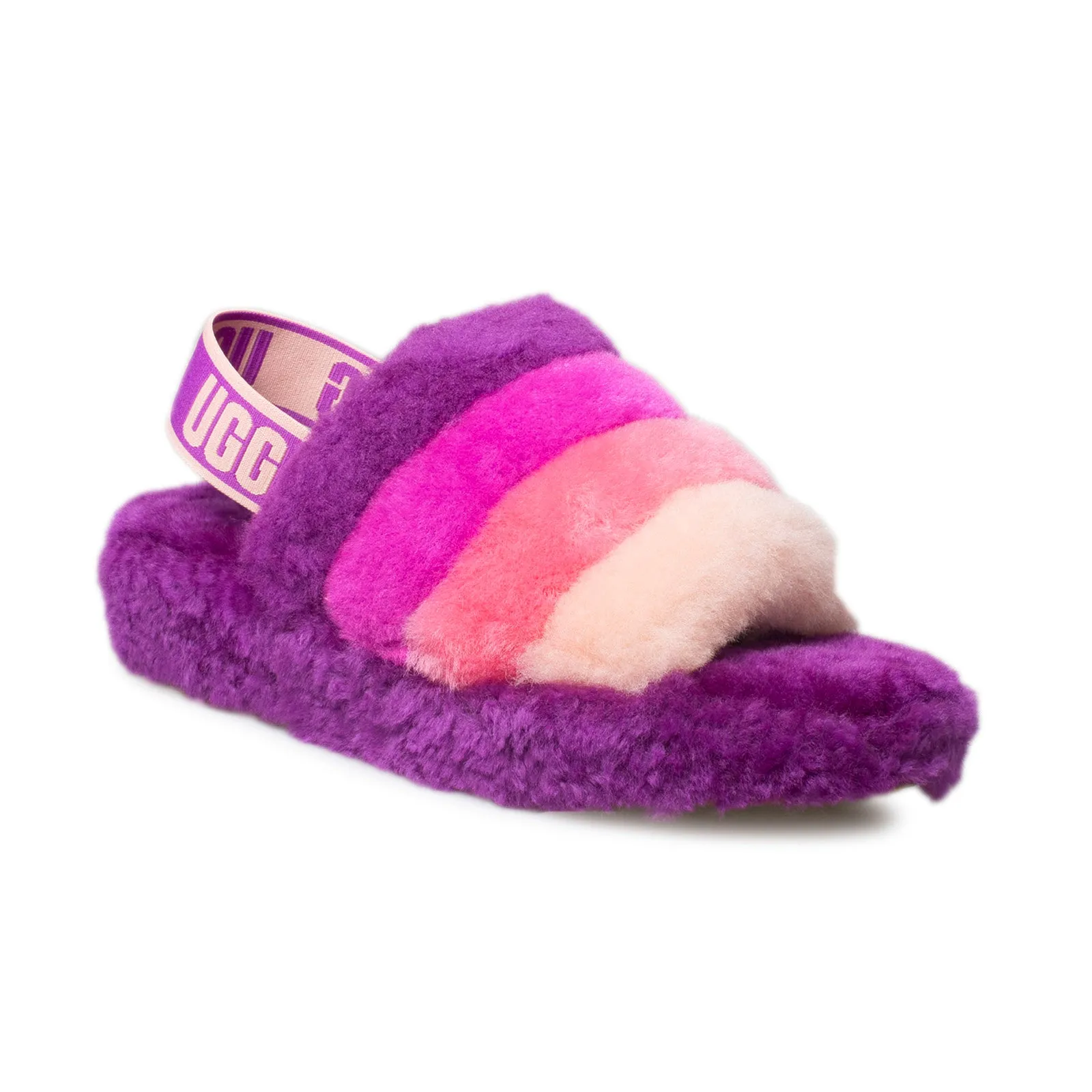 UGG Fluff Yeah Slide Berrylicious Multi Slippers - Women's