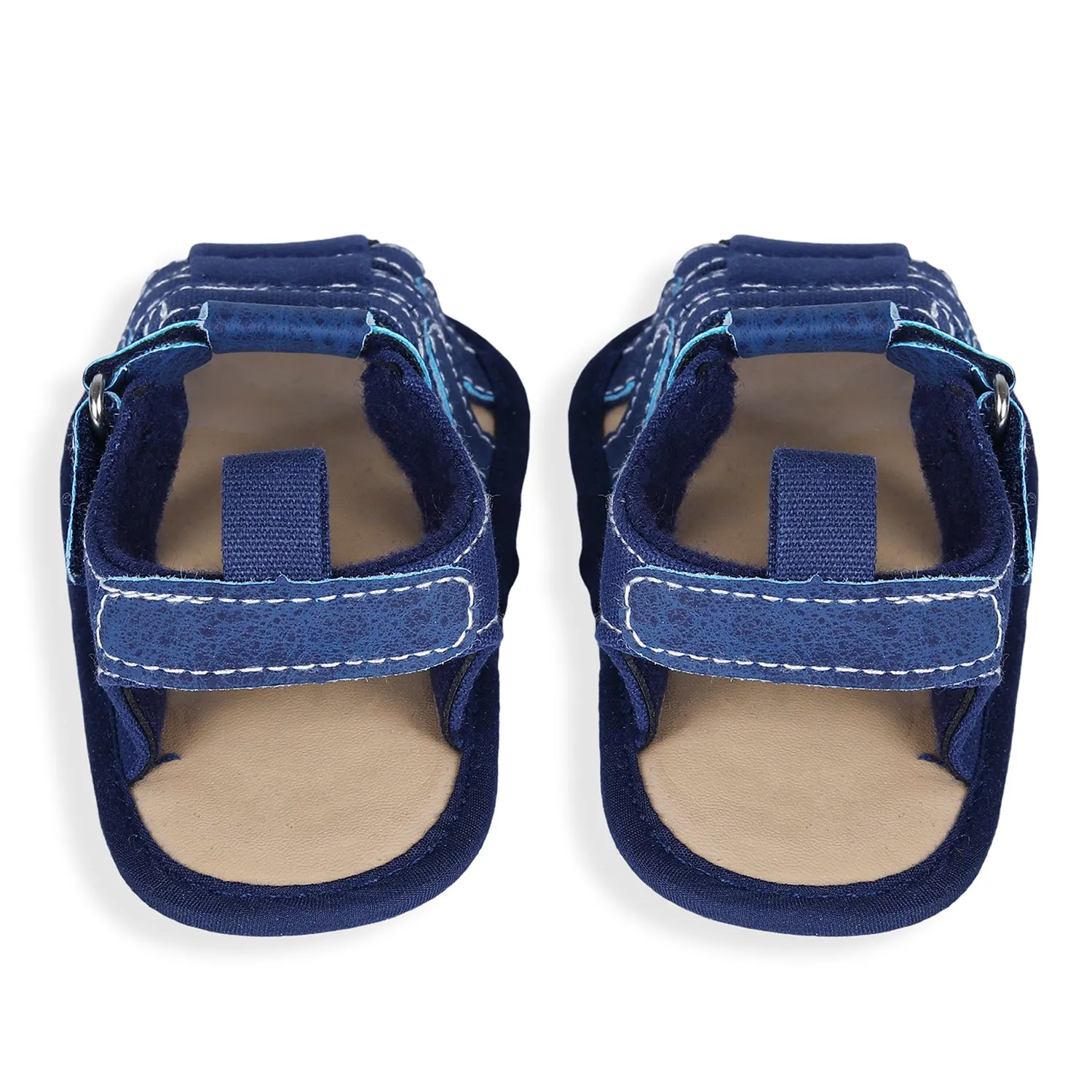 Velcro Hook-Loop Premium Anti-Slip Sandal Booties - Blue