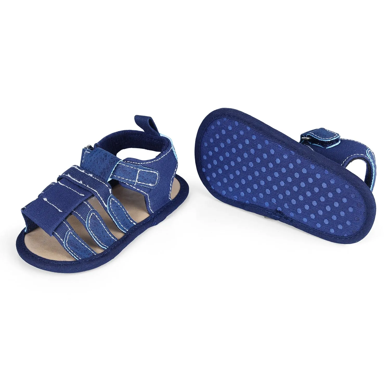 Velcro Hook-Loop Premium Anti-Slip Sandal Booties - Blue