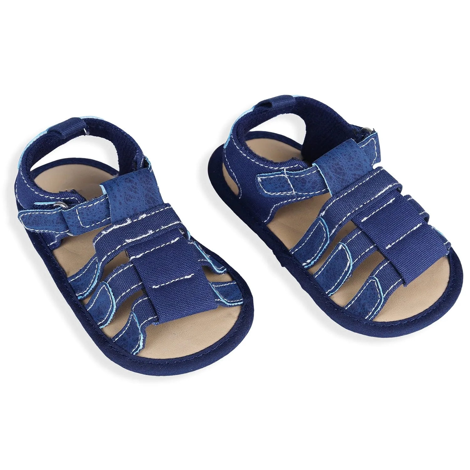 Velcro Hook-Loop Premium Anti-Slip Sandal Booties - Blue