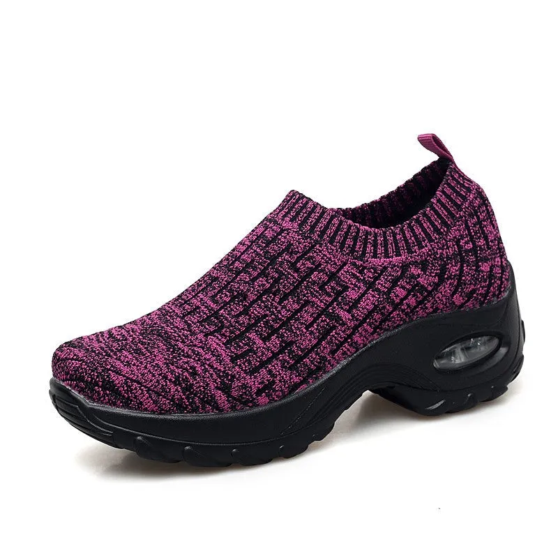 Women's Breathable Air Cushion Leisure Shock Sneakers Rubber 231872